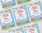 Peppa Pig Theme Personalized Invite For Cheap