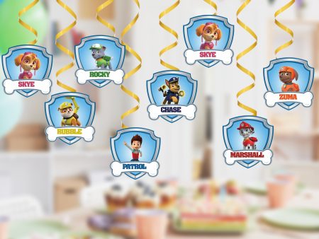 Paw Patrol Theme Swirls on Sale