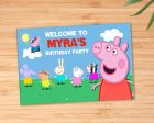 Peppa Pig Theme Personalized Welcome Board Sale