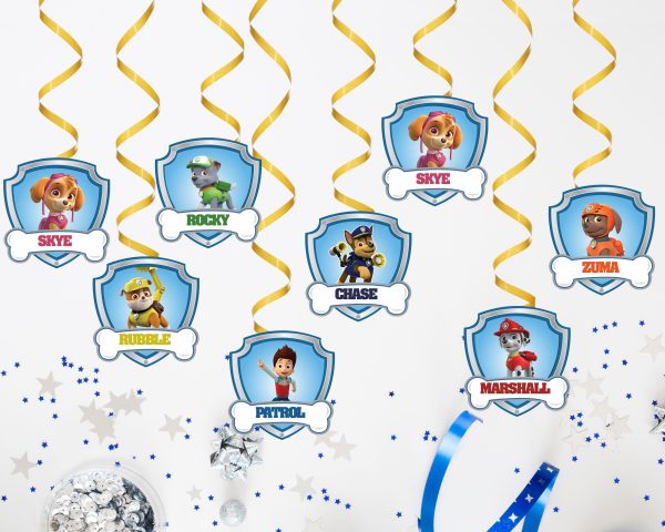 Paw Patrol Theme Swirls on Sale