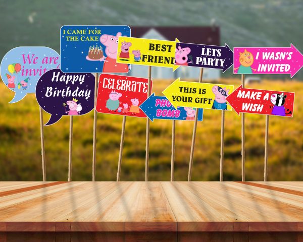 Peppa Pig Theme Personalized Props Online now