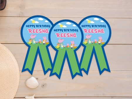 Peppa Pig Theme Badges Online