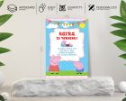 Peppa Pig Theme Personalized Invite For Cheap