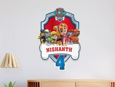 Paw Patrol Theme Personalized Welcome Board For Sale