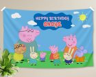 Peppa Pig Theme Personalized Backdrop Online