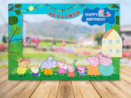 Peppa Pig Theme Personalized Photobooth Hot on Sale