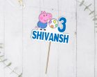 Peppa Pig Theme Cake Topper Online Hot Sale