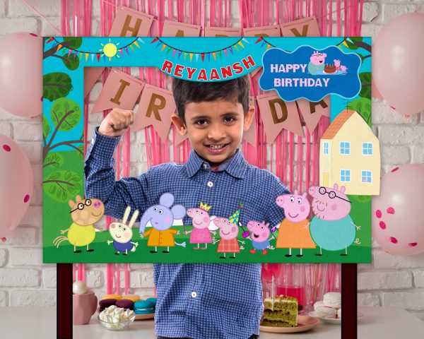 Peppa Pig Theme Personalized Photobooth Hot on Sale