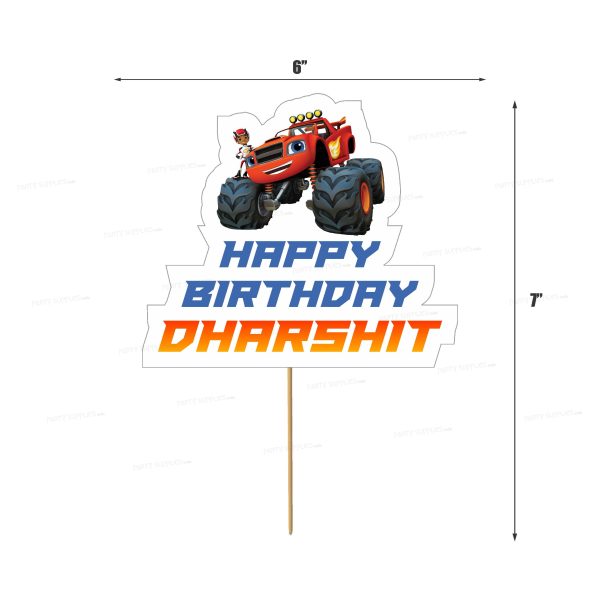 Blaze and the Monster Machines Theme Classic Cake Topper Online