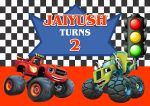 Blaze and the Monster Machines Theme Personalized Backdrop Supply