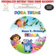 Dora the Explorer Customized Round Backdrop For Cheap