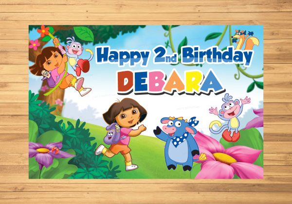 Dora Theme Customized Backdrop Discount