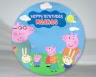 Peppa Pig Personalized Round Backdrop Discount