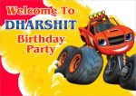 Blaze and the Monster Machines Theme Customized Welcome Board Hot on Sale