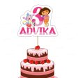 Dora Theme Customized Cake Topper on Sale