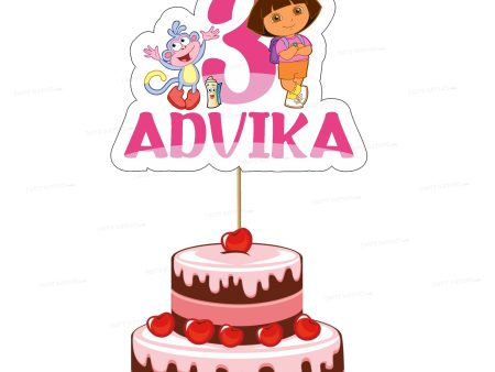 Dora Theme Customized Cake Topper on Sale