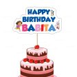 Dora Theme Cake Topper Fashion