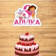 Dora Theme Customized Cake Topper on Sale