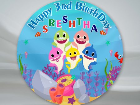 Shark Customized Round Backdrop Sale