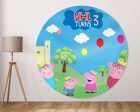 Peppa Pig Customized Round Backdrop Online now