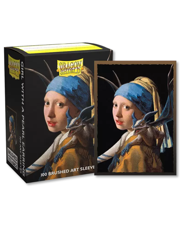 Dragon Shield - Brushed Art Sleeves - The Girl with The Pearl Earring (100ct) Online Hot Sale