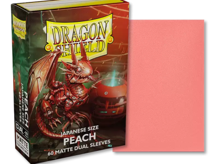 Dragon Shield - Japanese Size Matte Dual Sleeves: Peach Pink (60ct) Discount