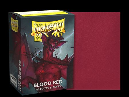 Dragon Shield - Matte Sleeves: Blood Red (100ct) Online