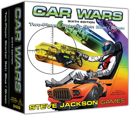 Car Wars (6th Edition) 2 Player Starter Blue Green Online Sale