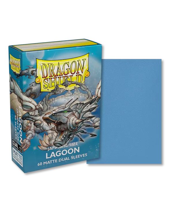 Dragon Shield - Japanese Size Matte Dual Sleeves: Lagoon (Blue) (60ct) For Cheap